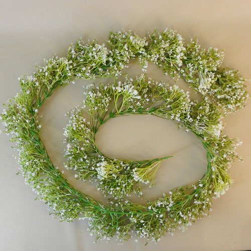 Coniston Faux Flowers Head Band White Gypsophila Artificial Wedding